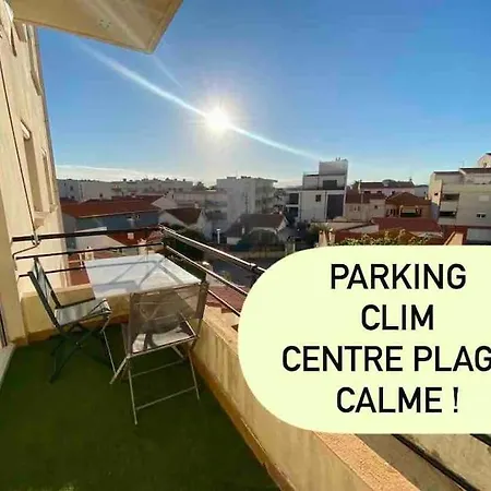 Appart T2 Calme - Centre De Canet - Parking - Clim Exterior photo